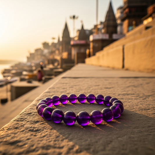 Tranquil Aura Amethyst Bracelet