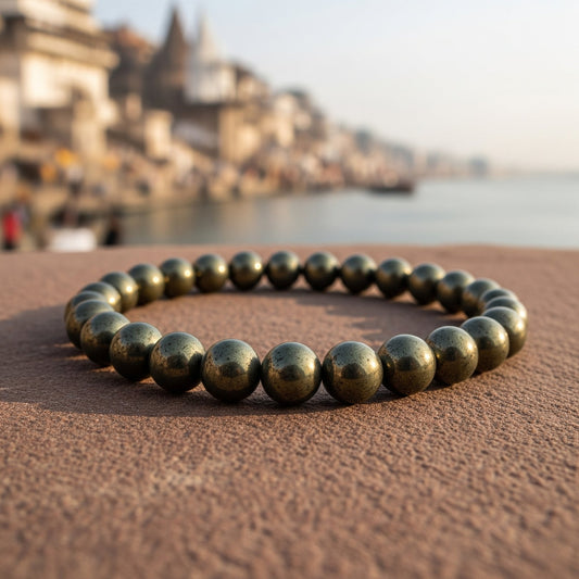 Wealth Attractor Raw Pyrite Bracelet