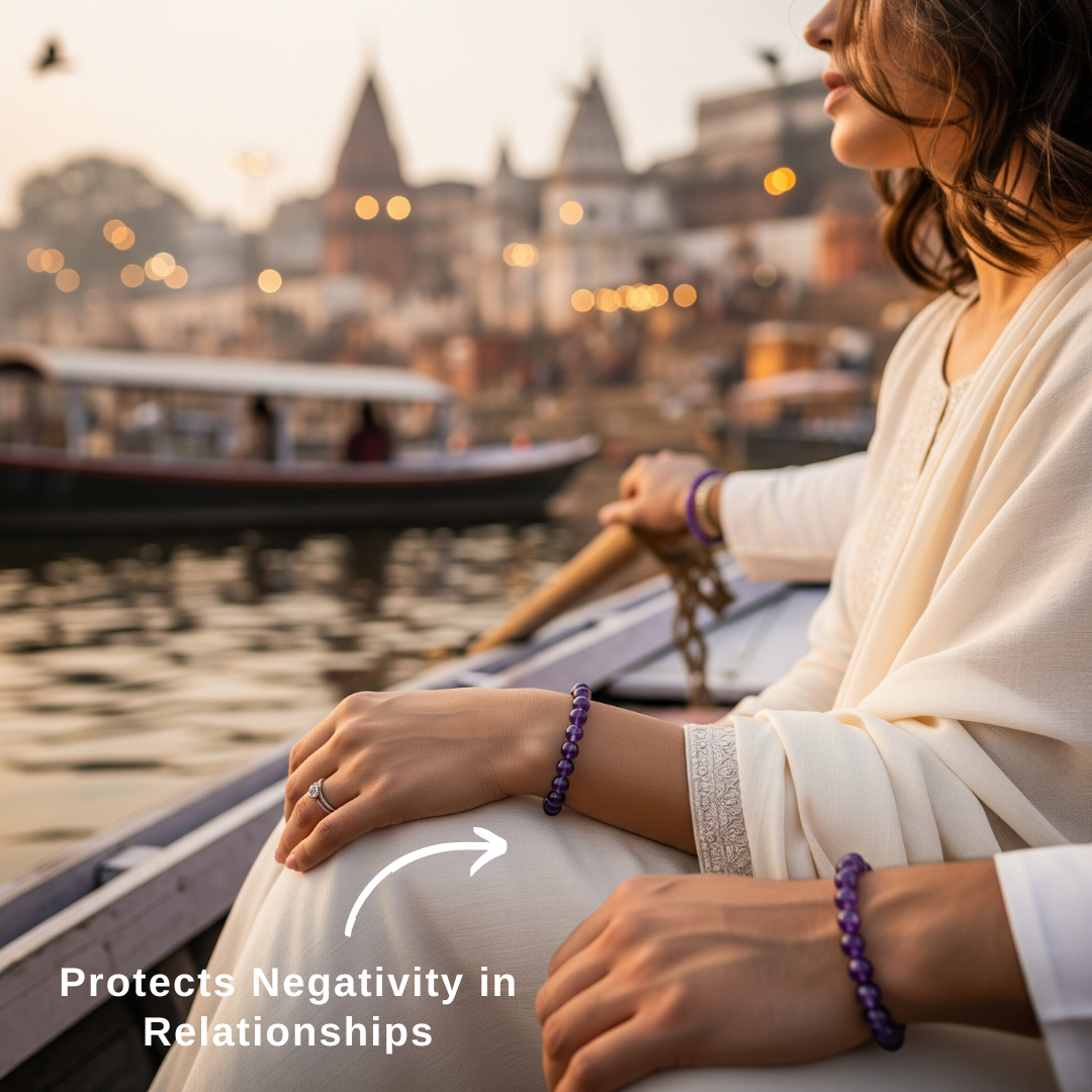 Tranquil Aura Amethyst Bracelet