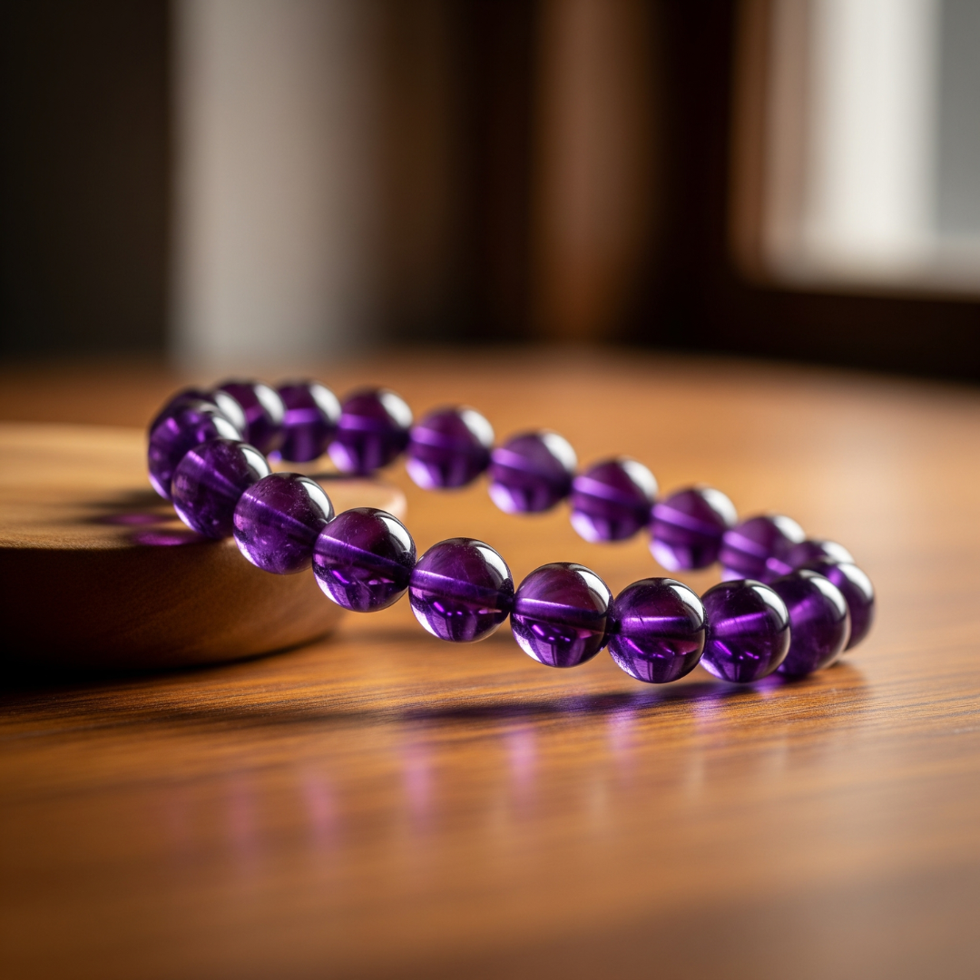 Tranquil Aura Amethyst Bracelet