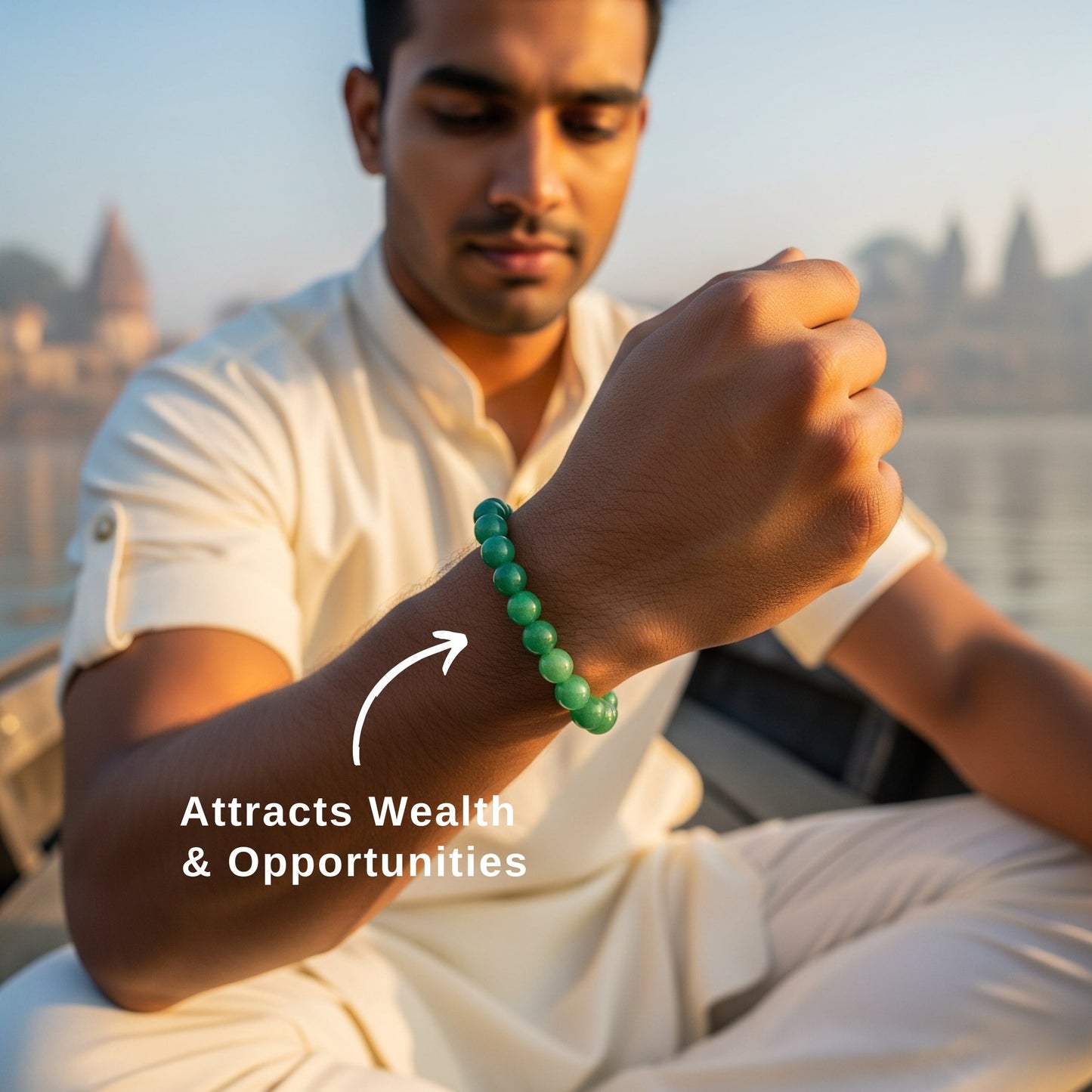 Emerald Edge Green Aventurine Bracelet