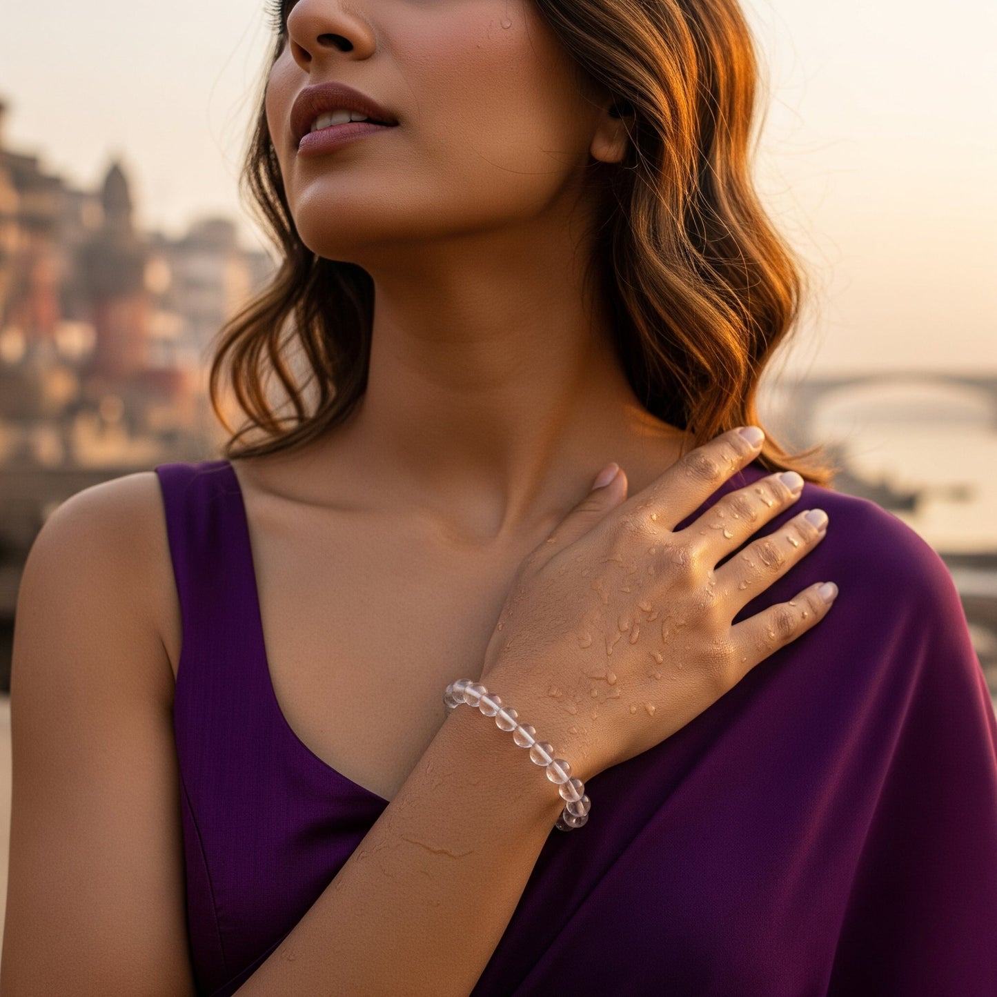 Crystal Clarity  Quartz Bracelet