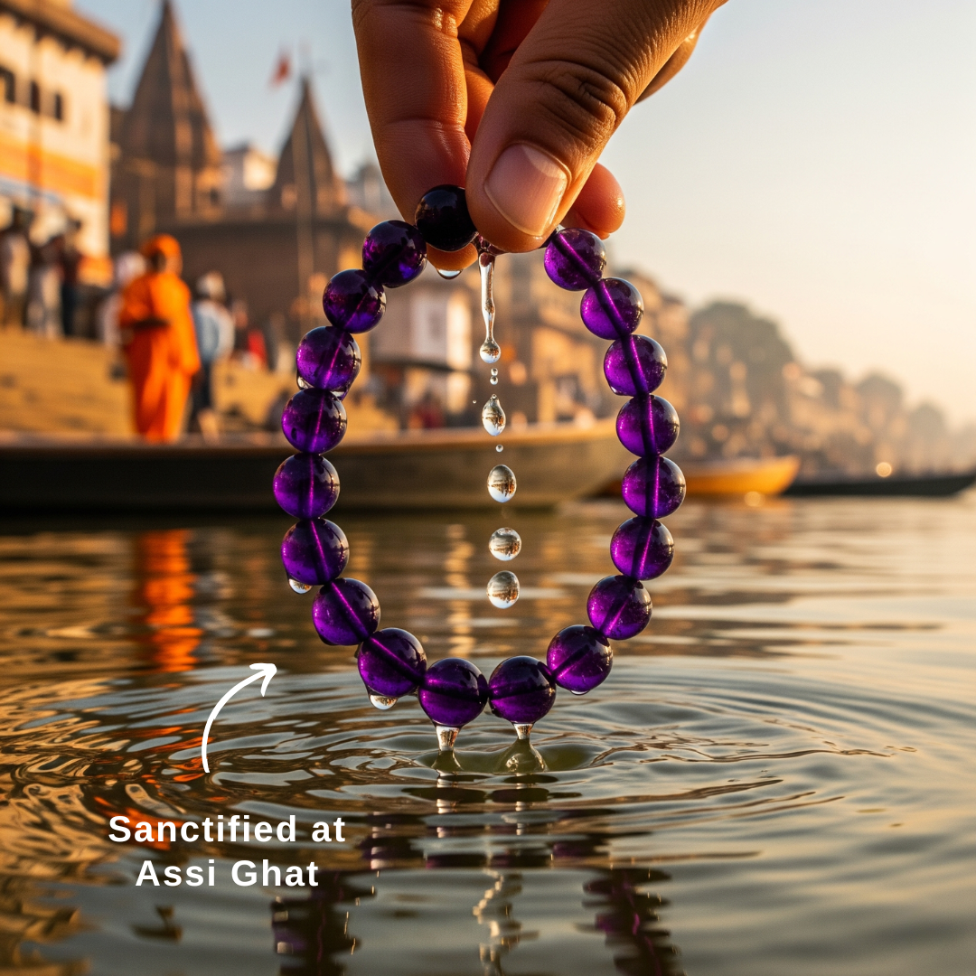 Tranquil Aura Amethyst Bracelet