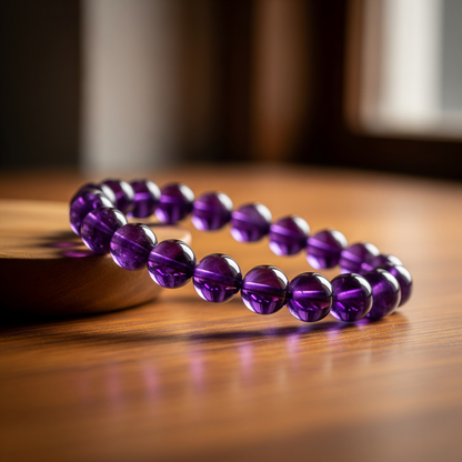 Tranquil Aura Amethyst Bracelet