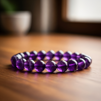 Tranquil Aura Amethyst Bracelet